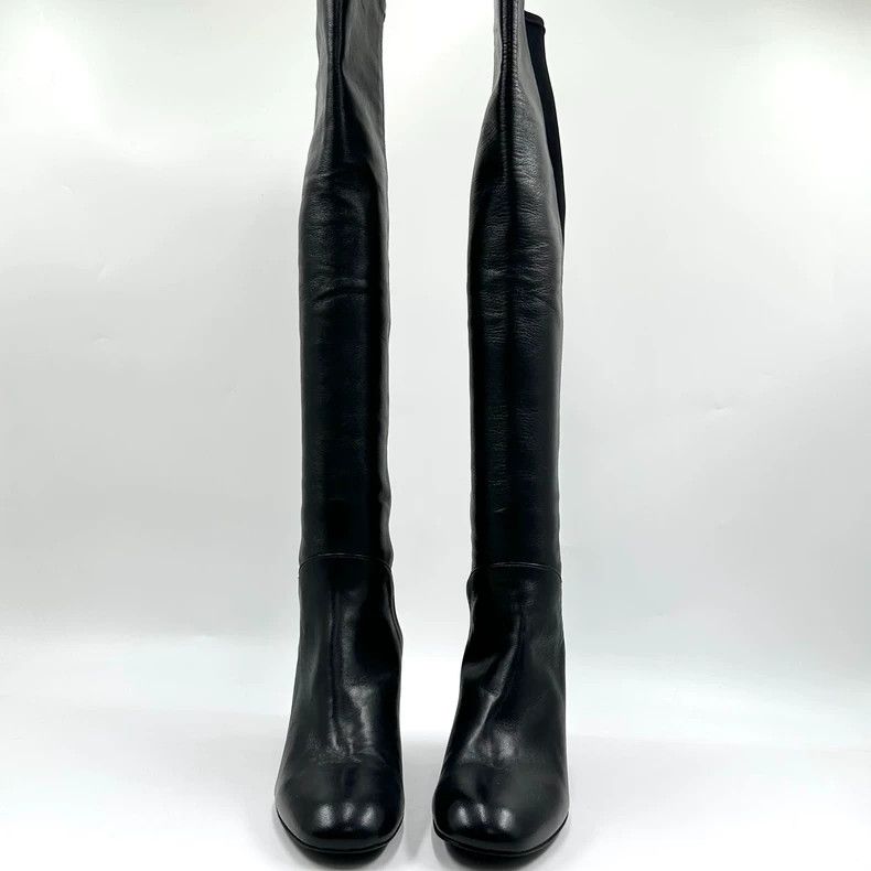 Stuart Weitzman Stuart Weitzman Black Leather Knee High Boots Size US 5 / IT 35 - 3 Thumbnail