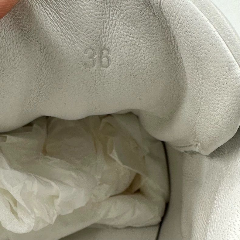 Hermes Hermes White Leather Trail Sneakers Size 36 Size US 6 / IT 36 - 3 Thumbnail