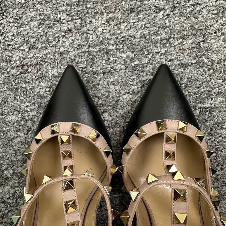 Valentino Valentino Black Strappy High Heels with Studs Size US 6 / IT 36 - 3 Thumbnail