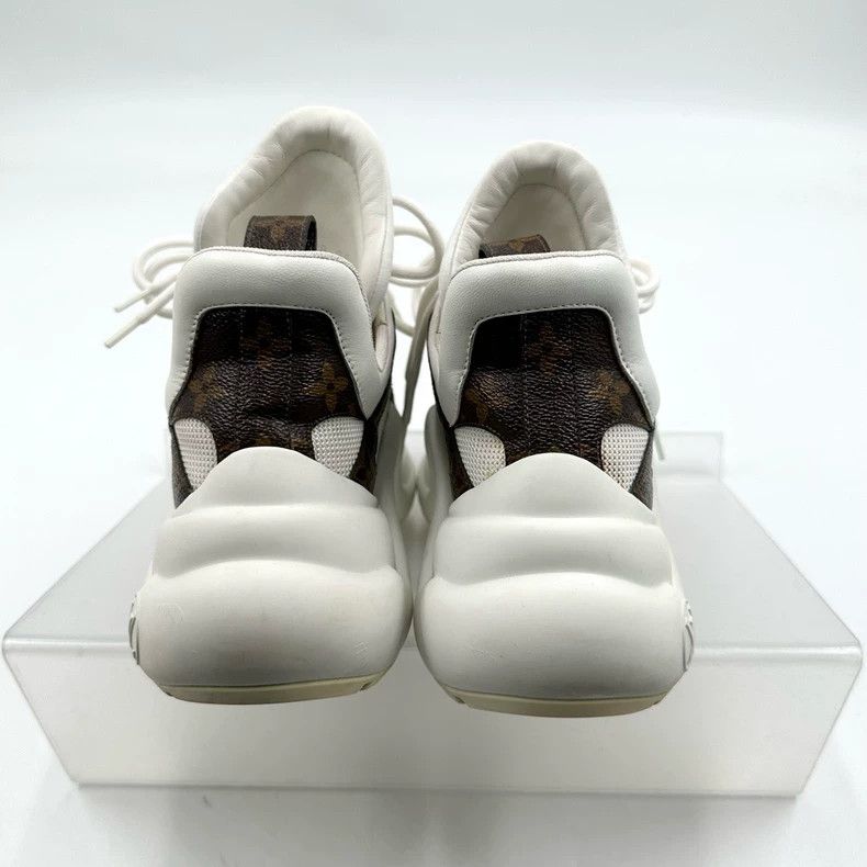 Louis Vuitton Louis Vuitton White Brown Dad Sneakers Size US 6 / IT 36 - 4 Thumbnail