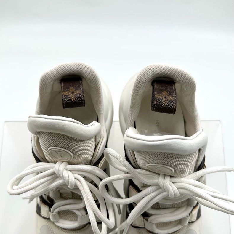 Louis Vuitton Louis Vuitton White Brown Dad Sneakers Size US 6 / IT 36 - 5 Thumbnail