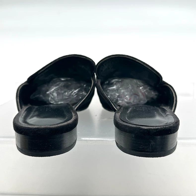 Hermes Hermes Black Velvet Slip-On Shoes Size US 6 / IT 36 - 3 Thumbnail