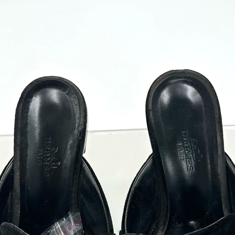 Hermes Hermes Black Velvet Slip-On Shoes Size US 6 / IT 36 - 4 Thumbnail