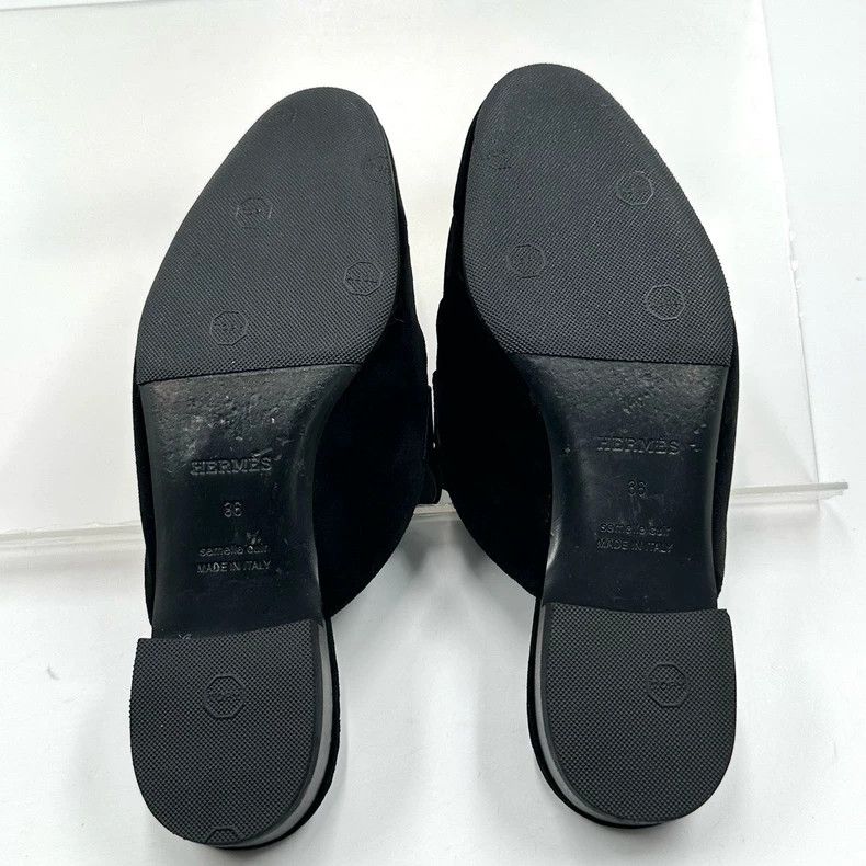 Hermes Hermes Black Velvet Slip-On Shoes Size US 6 / IT 36 - 6 Thumbnail
