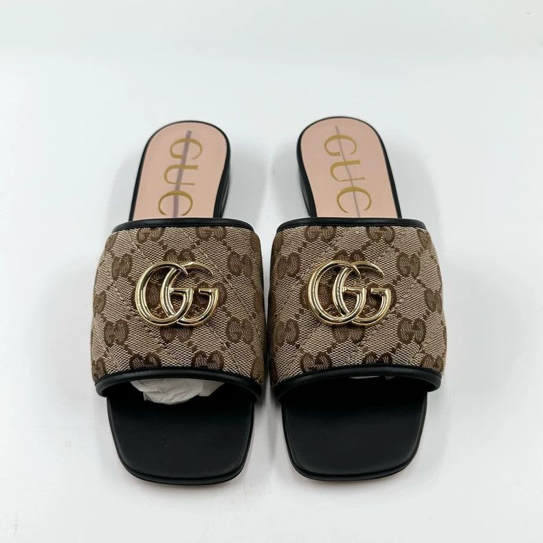 Gucci Gucci Double G Logo Slip-On Sandals Size US 6 / IT 36 - 3 Thumbnail