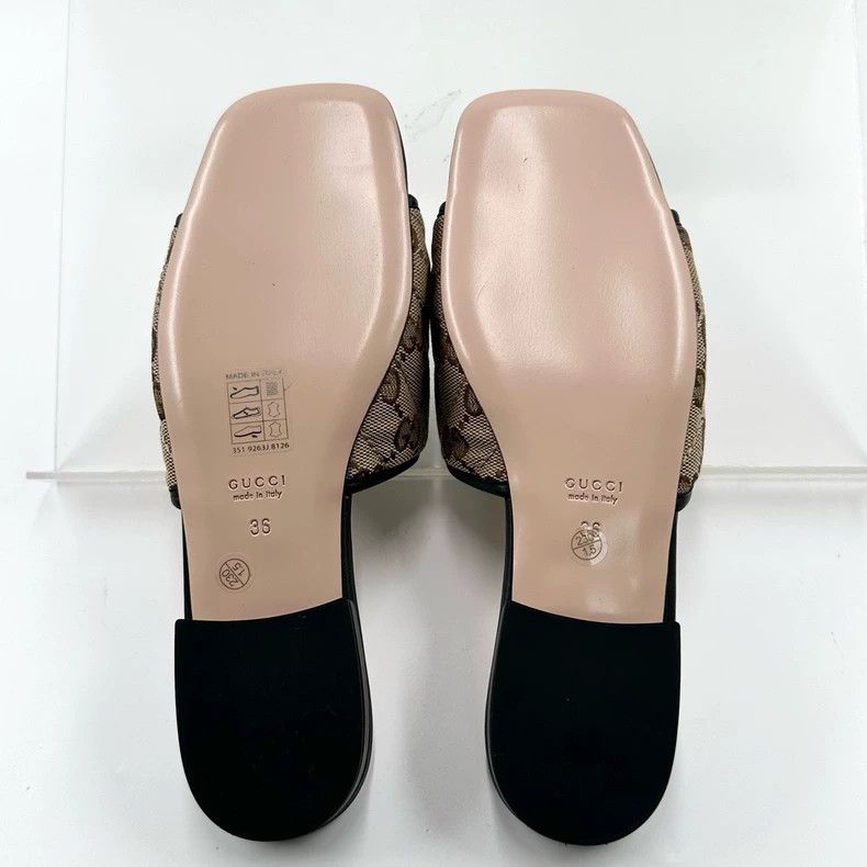 Gucci Gucci Double G Logo Slip-On Sandals Size US 6 / IT 36 - 7 Thumbnail