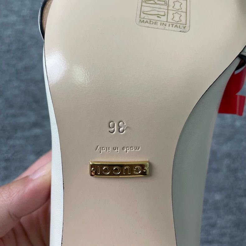 Gucci Gucci White Chunky Heels with Fringe Size US 6 / IT 36 - 5 Thumbnail