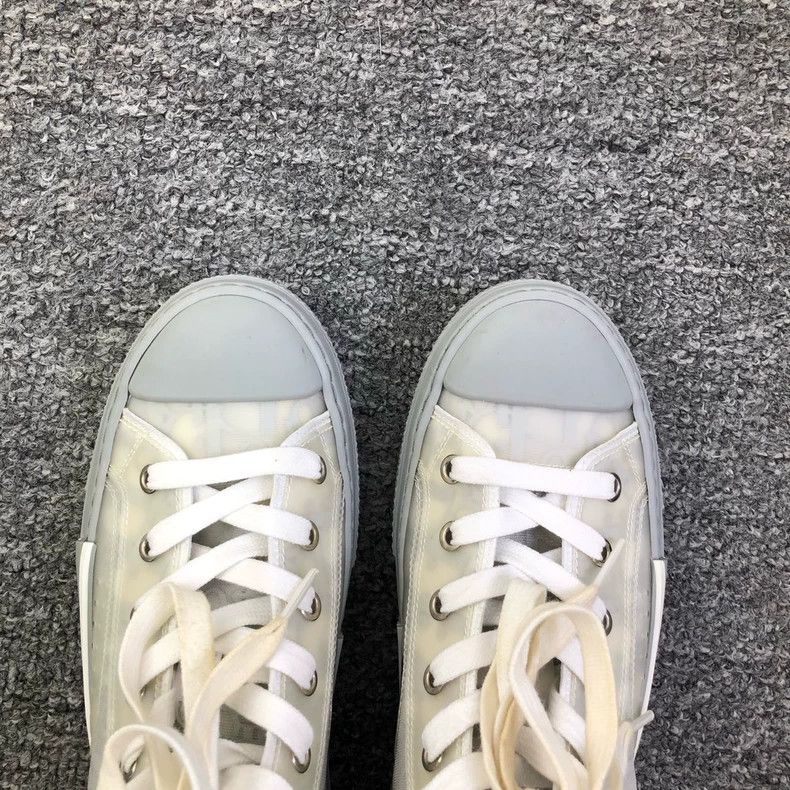 Dior Dior High-Top Sneakers in Gray and White Size US 6 / IT 36 - 4 Thumbnail