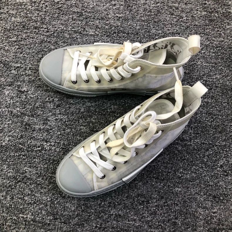 Dior Dior High-Top Sneakers in Gray and White Size US 6 / IT 36 - 2 Thumbnail