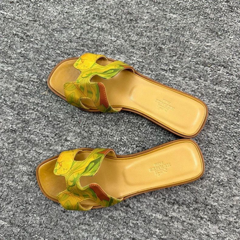 Hermes Hermes H-Type Canvas Slide Sandals Size 36 Size US 6 / IT 36 - 3 Thumbnail