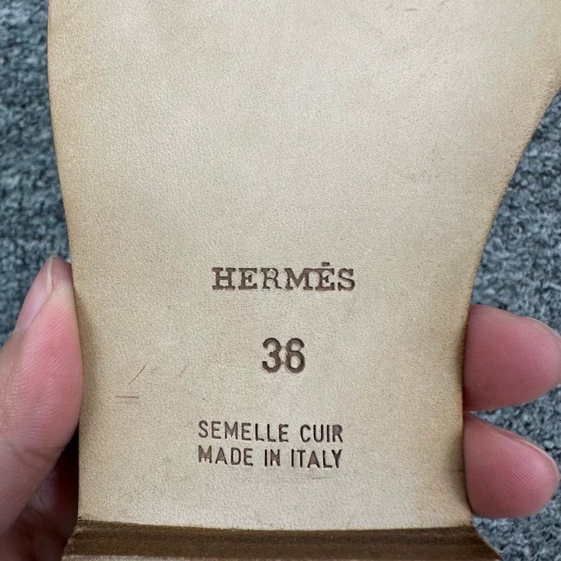 Hermes Hermes H-Type Canvas Slide Sandals Size 36 Size US 6 / IT 36 - 5 Thumbnail