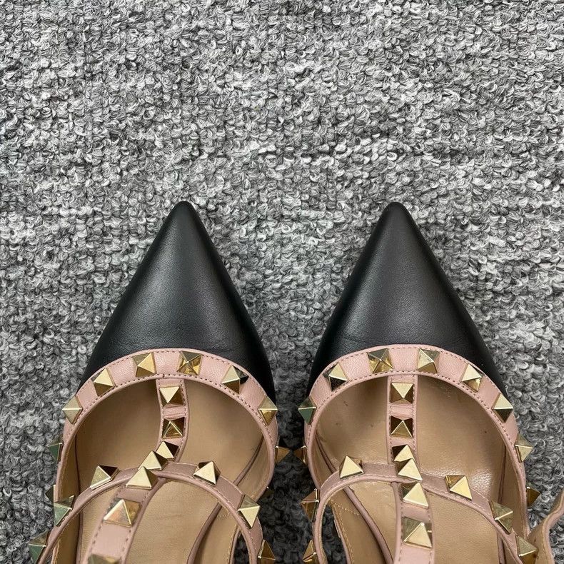 Valentino Valentino Black High Heels with Studs Size US 6 / IT 36 - 3 Thumbnail