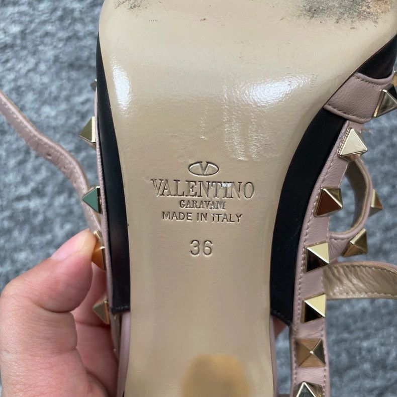 Valentino Valentino Black High Heels with Studs Size US 6 / IT 36 - 5 Thumbnail