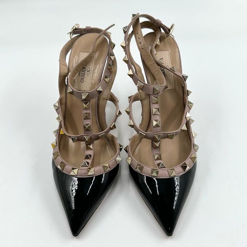 Valentino Valentino Black Patent Leather High Heels Size US 6 / IT 36 - 2 Thumbnail