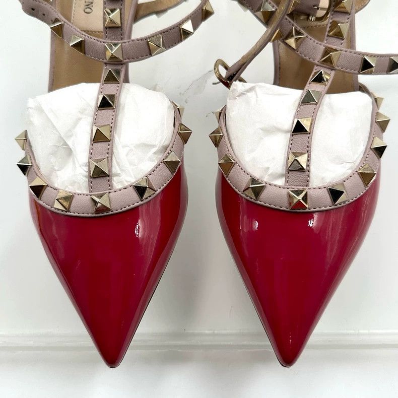Valentino Valentino Red Patent Leather High Heels Size US 6 / IT 36 - 5 Thumbnail