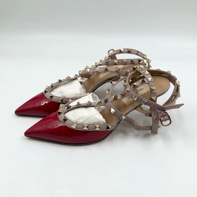 Valentino Valentino Red Patent Leather High Heels Size US 6 / IT 36 - 2 Thumbnail