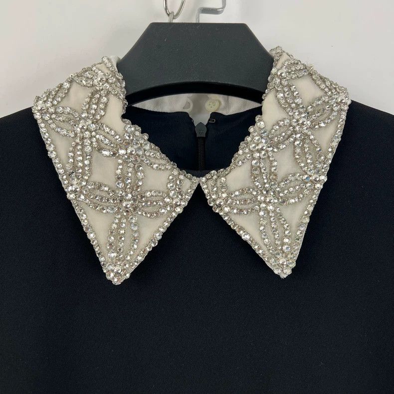 Prada Miumiu Short Sleeve Embellished Dress Size S / US 4 / IT 40 - 3 Thumbnail
