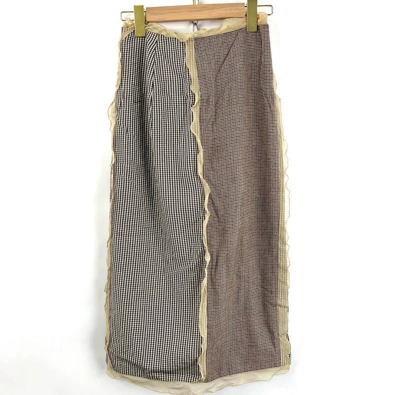 Fendi Fendi 38 Checkered Skirt with Ruffled Edges Size 38" / US 16 / IT 52 - 2 Thumbnail
