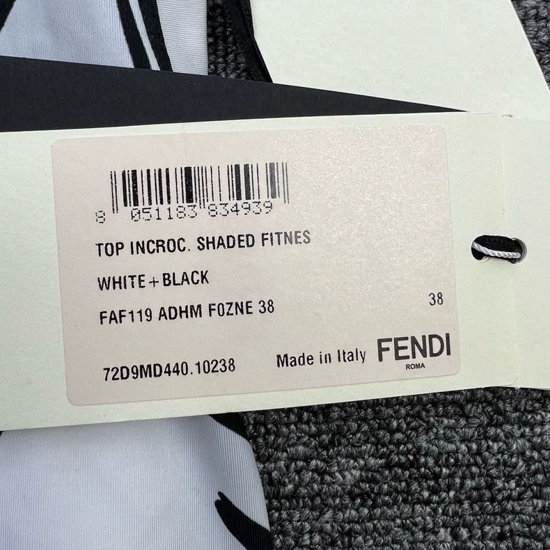 Fendi Fendi Black and White Sport Tank Top Size M / US 6-8 / IT 42-44 - 6 Thumbnail