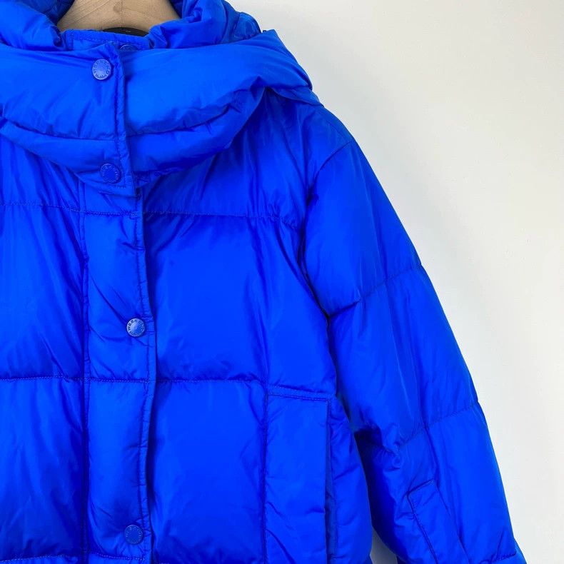 Moncler Max Mara Blue Hooded Puffer Jacket Size S / US 4 / IT 40 - 4 Thumbnail