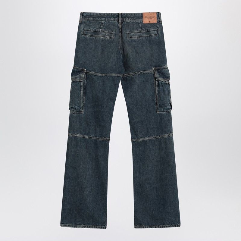 Balenciaga Balenciaga Blue Cargo Regular Jeans With A Faded Effect Size 25" / US 0 / IT 36 - 2 Thumbnail