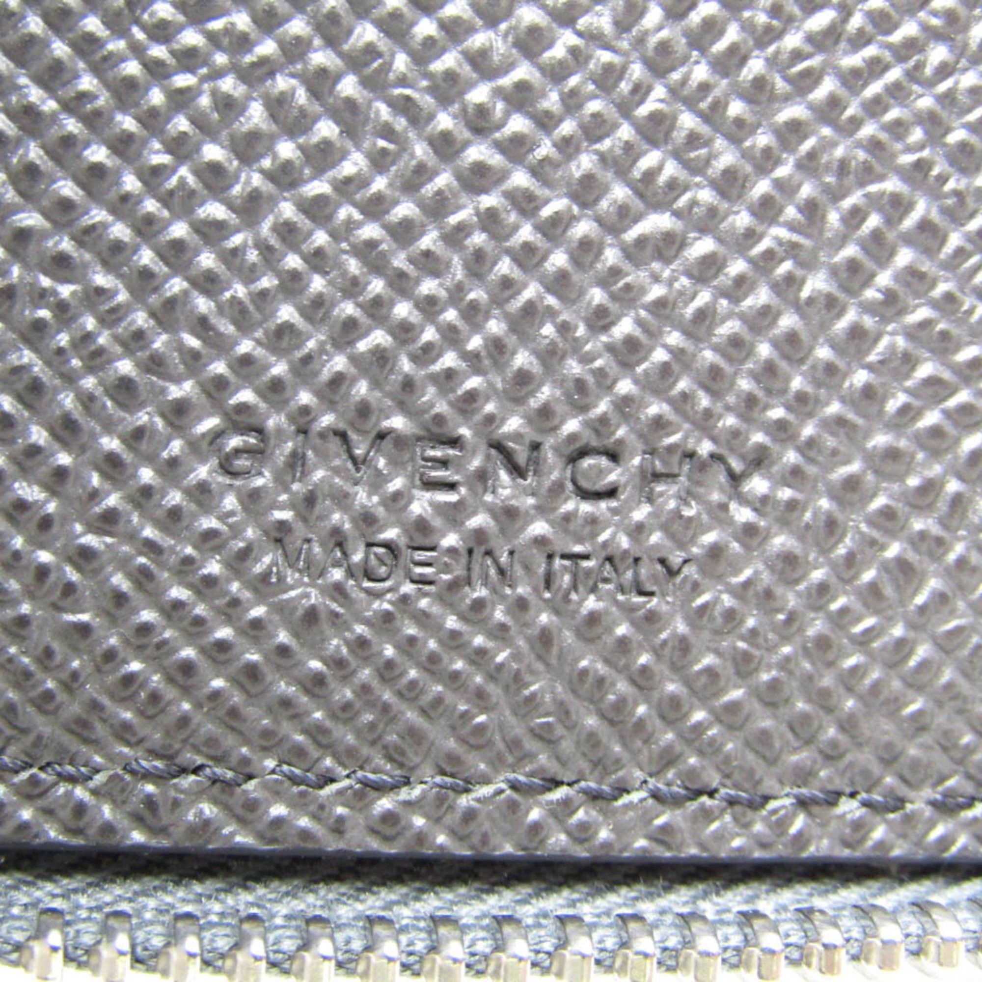 Givenchy Givenchy Round zipper wallet BK606SK134 Women's Leather Middle Wallet (bi-fold) Gunmetal,Silver Size ONE SIZE - 12 Thumbnail