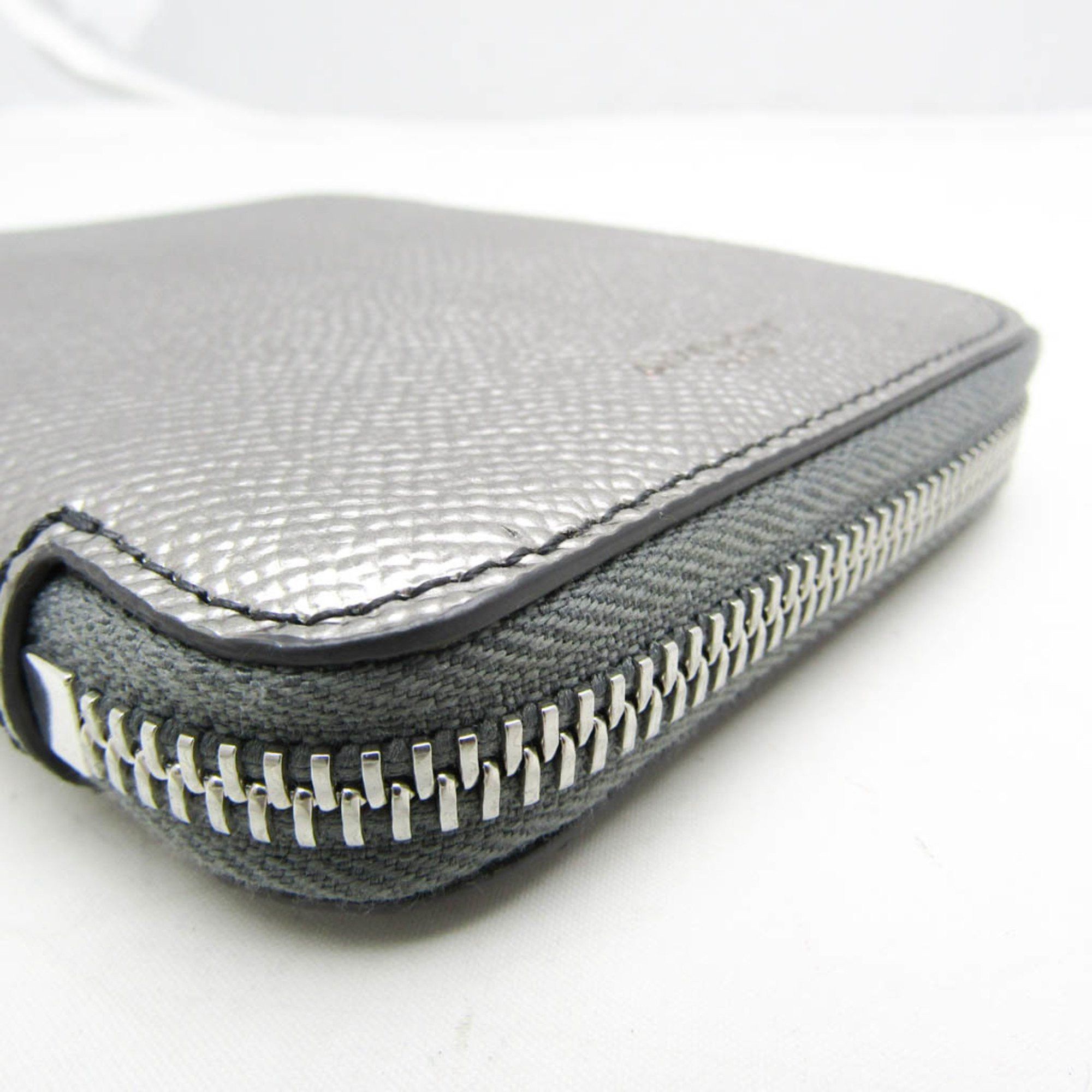 Givenchy Givenchy Round zipper wallet BK606SK134 Women's Leather Middle Wallet (bi-fold) Gunmetal,Silver Size ONE SIZE - 7 Thumbnail