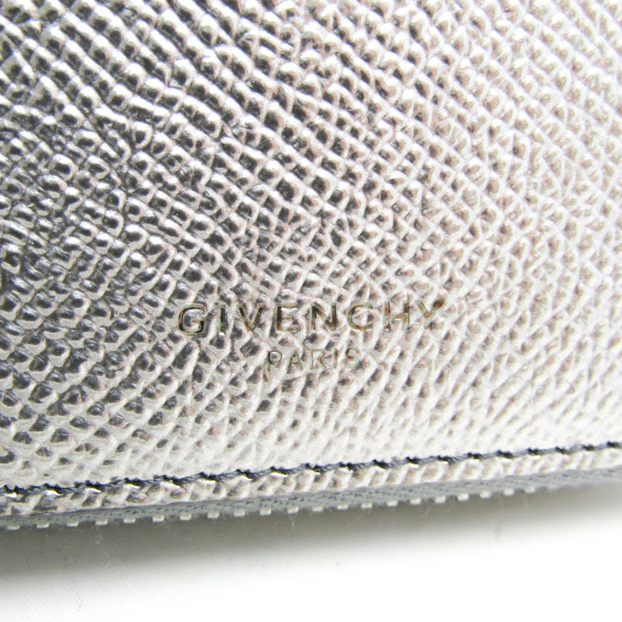 Givenchy Givenchy Round zipper wallet BK606SK134 Women's Leather Middle Wallet (bi-fold) Gunmetal,Silver Size ONE SIZE - 9 Thumbnail