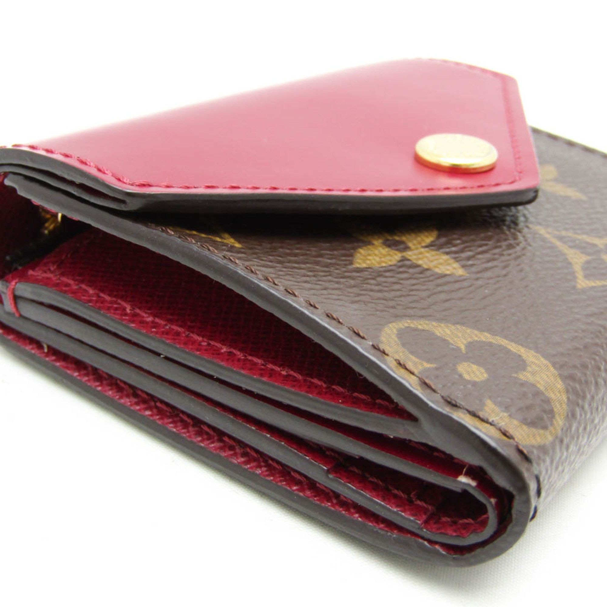 Louis Vuitton Louis Vuitton Monogram Zoe Wallet M62932 Women's Monogram Wallet (tri-fold) Fuchsia,Monogram Size ONE SIZE - 8 Thumbnail