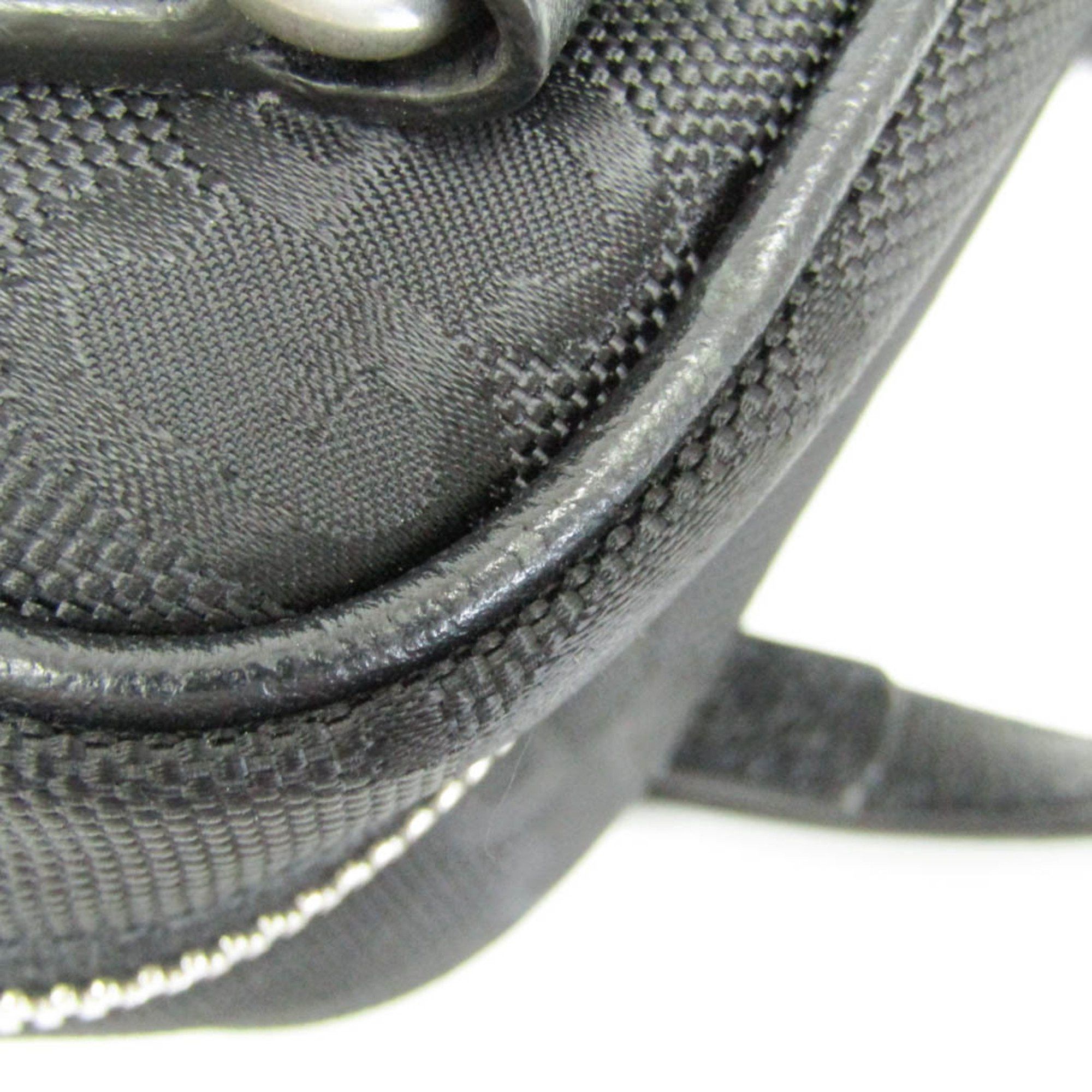 Gucci Gucci GG Nylon Off The Grid 625850 Women,Men Nylon,Leather Shoulder Bag Black Size ONE SIZE - 5 Thumbnail