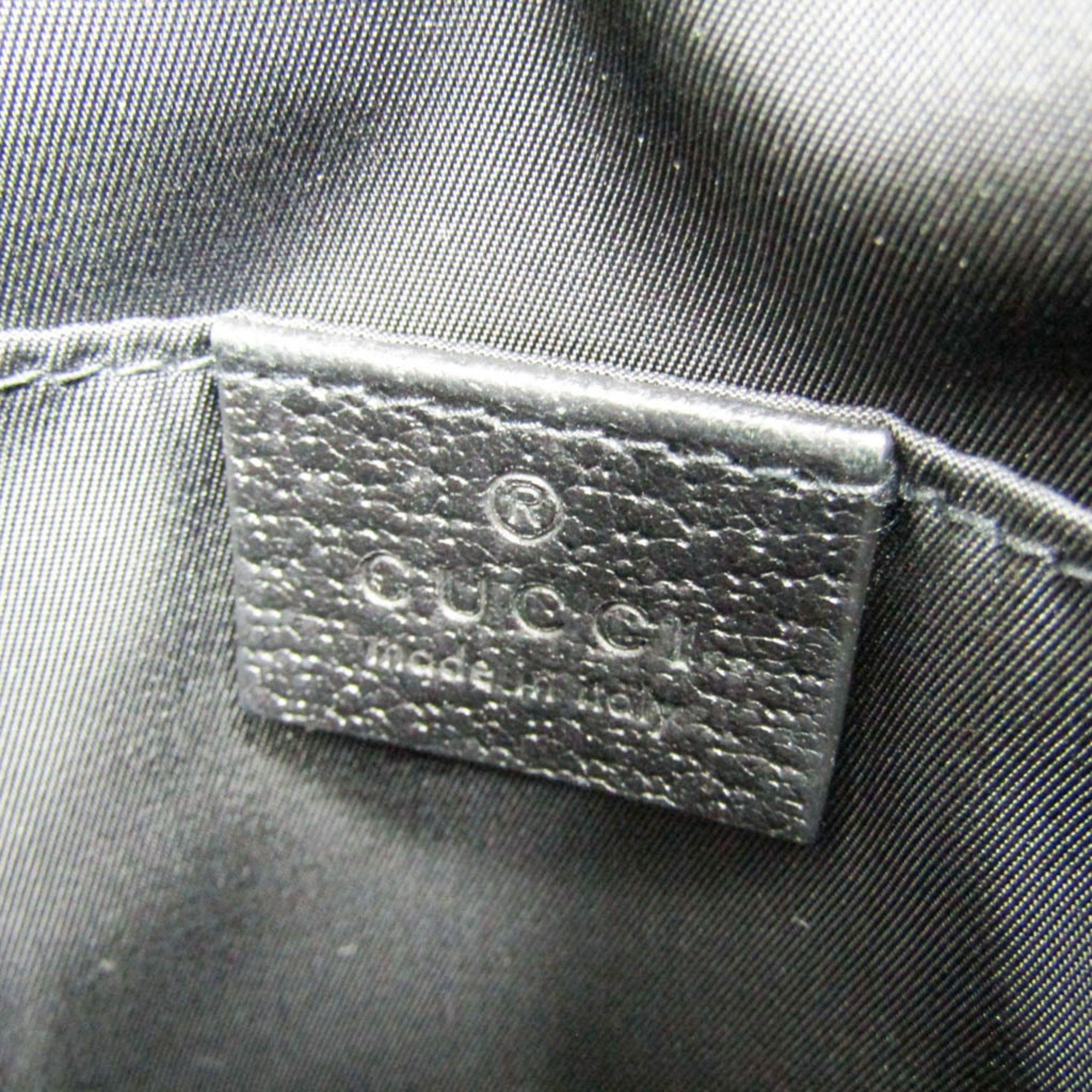 Gucci Gucci GG Nylon Off The Grid 625850 Women,Men Nylon,Leather Shoulder Bag Black Size ONE SIZE - 8 Thumbnail