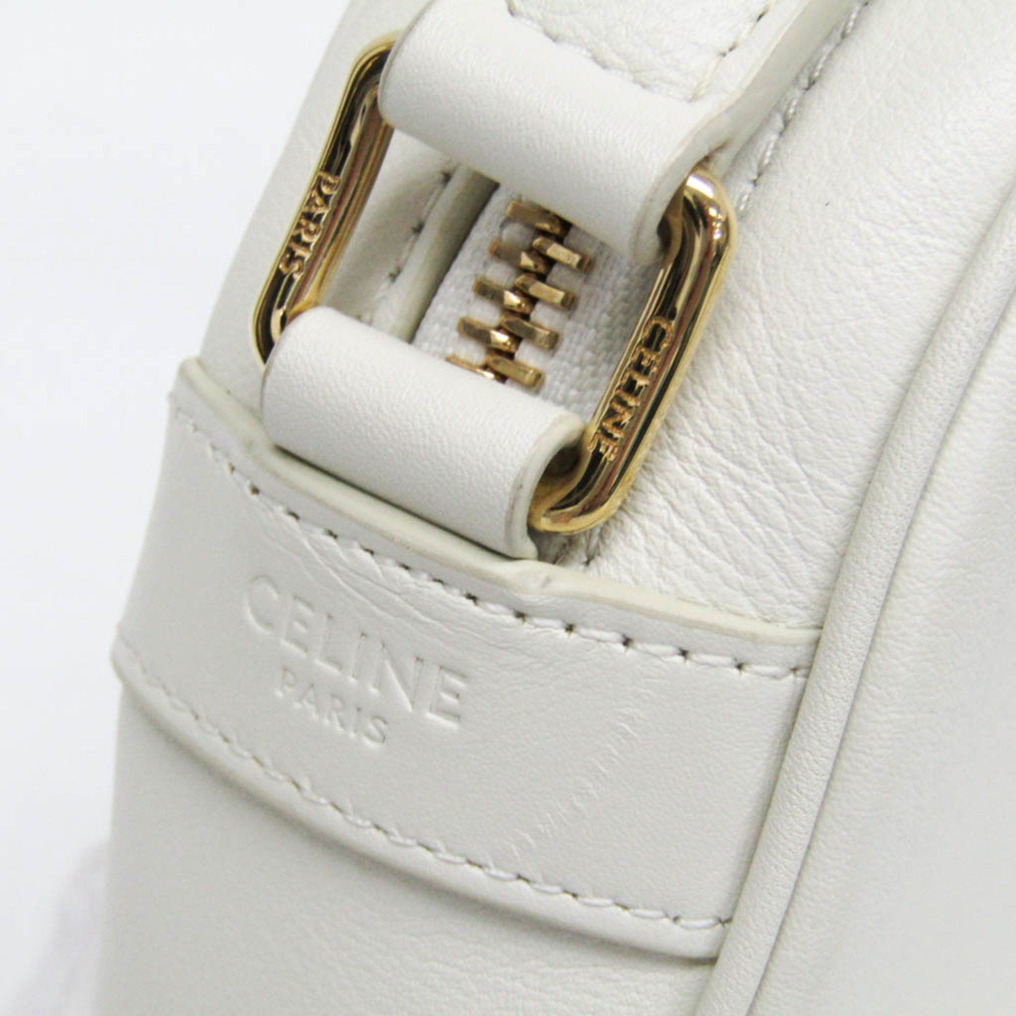 Celine Celine C Charm Medium Camera Bag 188353BFH Women's Leather Shoulder Bag White Size ONE SIZE - 10 Thumbnail