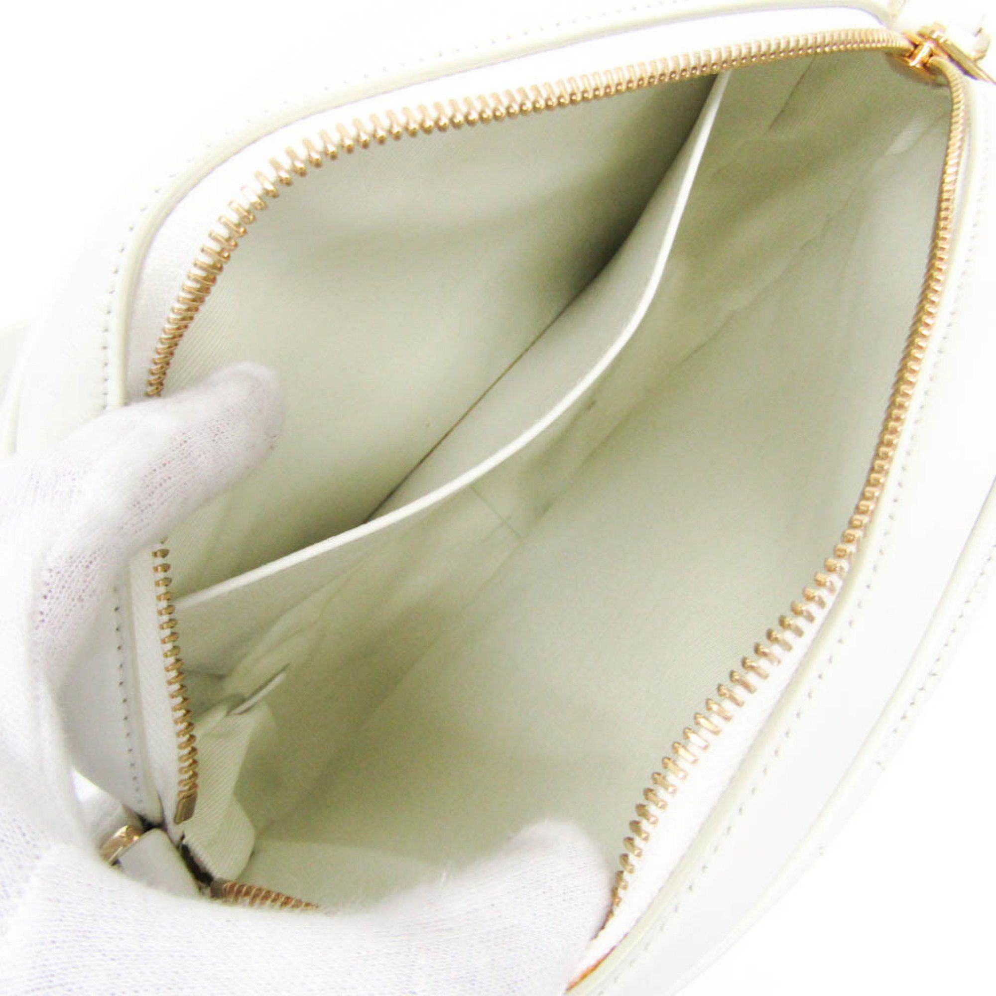 Celine Celine C Charm Medium Camera Bag 188353BFH Women's Leather Shoulder Bag White Size ONE SIZE - 3 Thumbnail