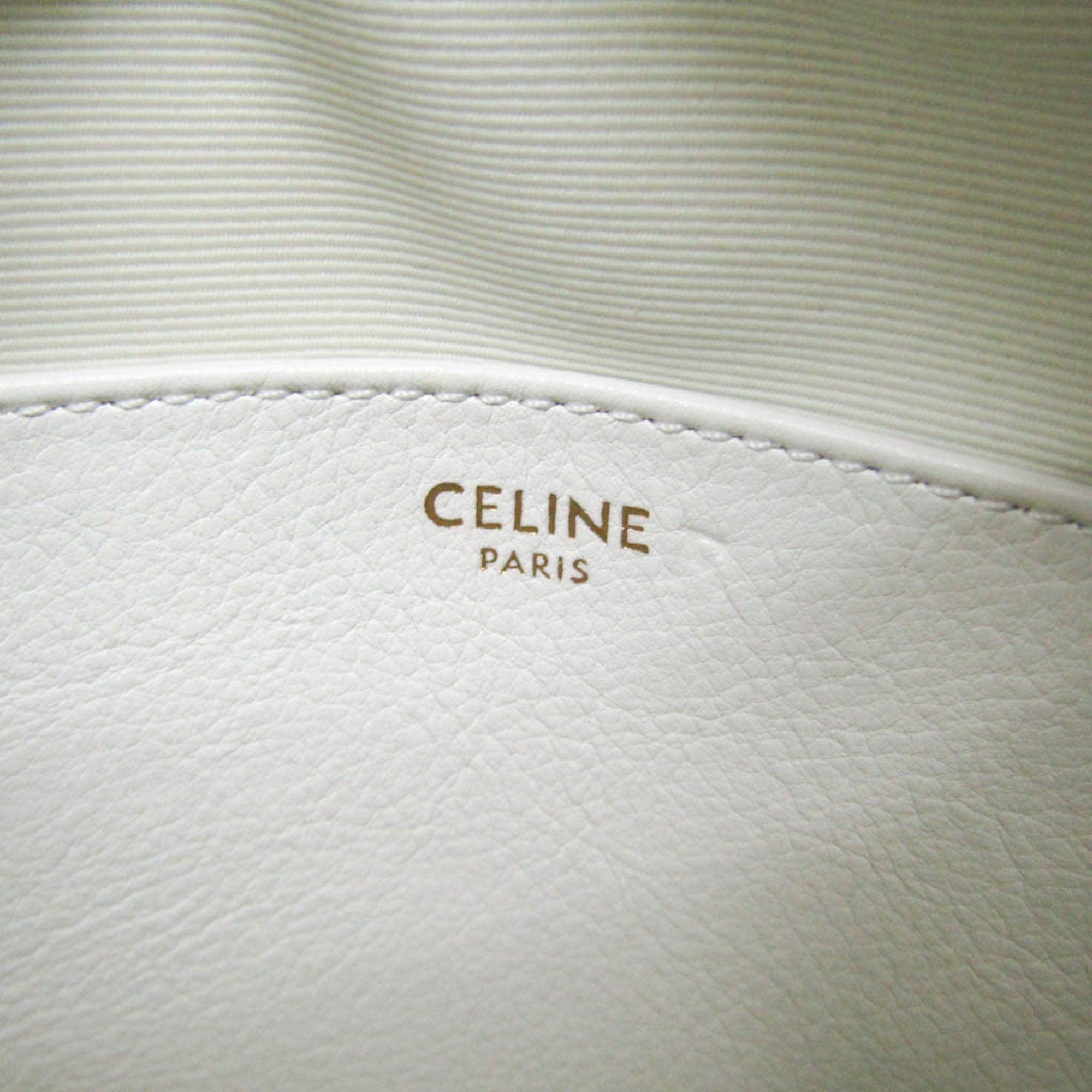 Celine Celine C Charm Medium Camera Bag 188353BFH Women's Leather Shoulder Bag White Size ONE SIZE - 14 Thumbnail