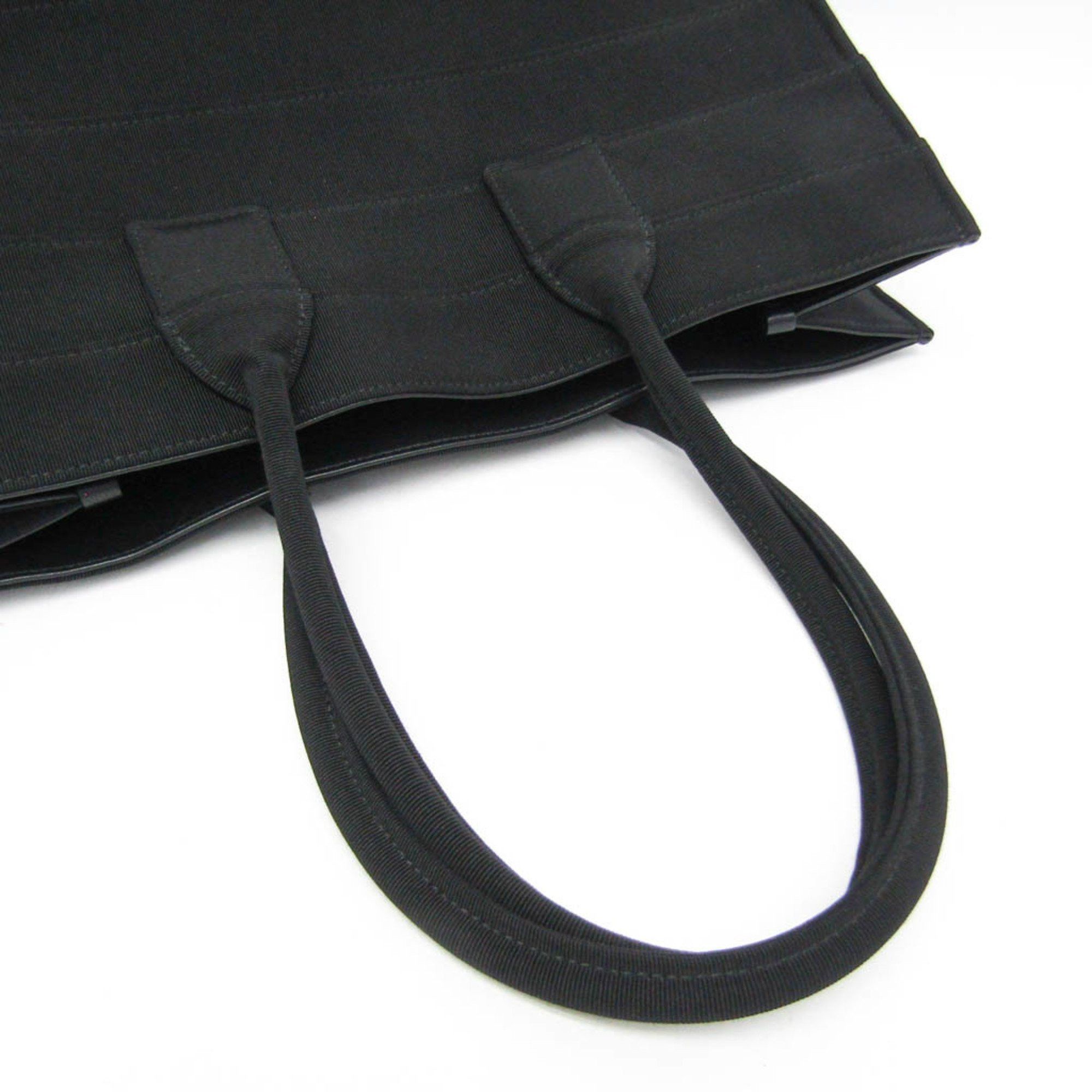 Salvatore Ferragamo Salvatore Ferragamo GG-213985 Men,Women Canvas Tote Bag Black Size ONE SIZE - 8 Thumbnail