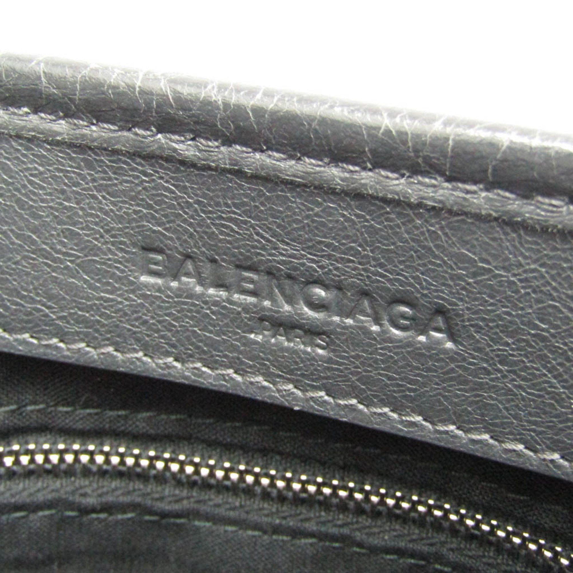 Balenciaga Balenciaga Navy Cabas XS 390346 Women's Leather Handbag,Shoulder Bag Dark Gray Size ONE SIZE - 14 Thumbnail