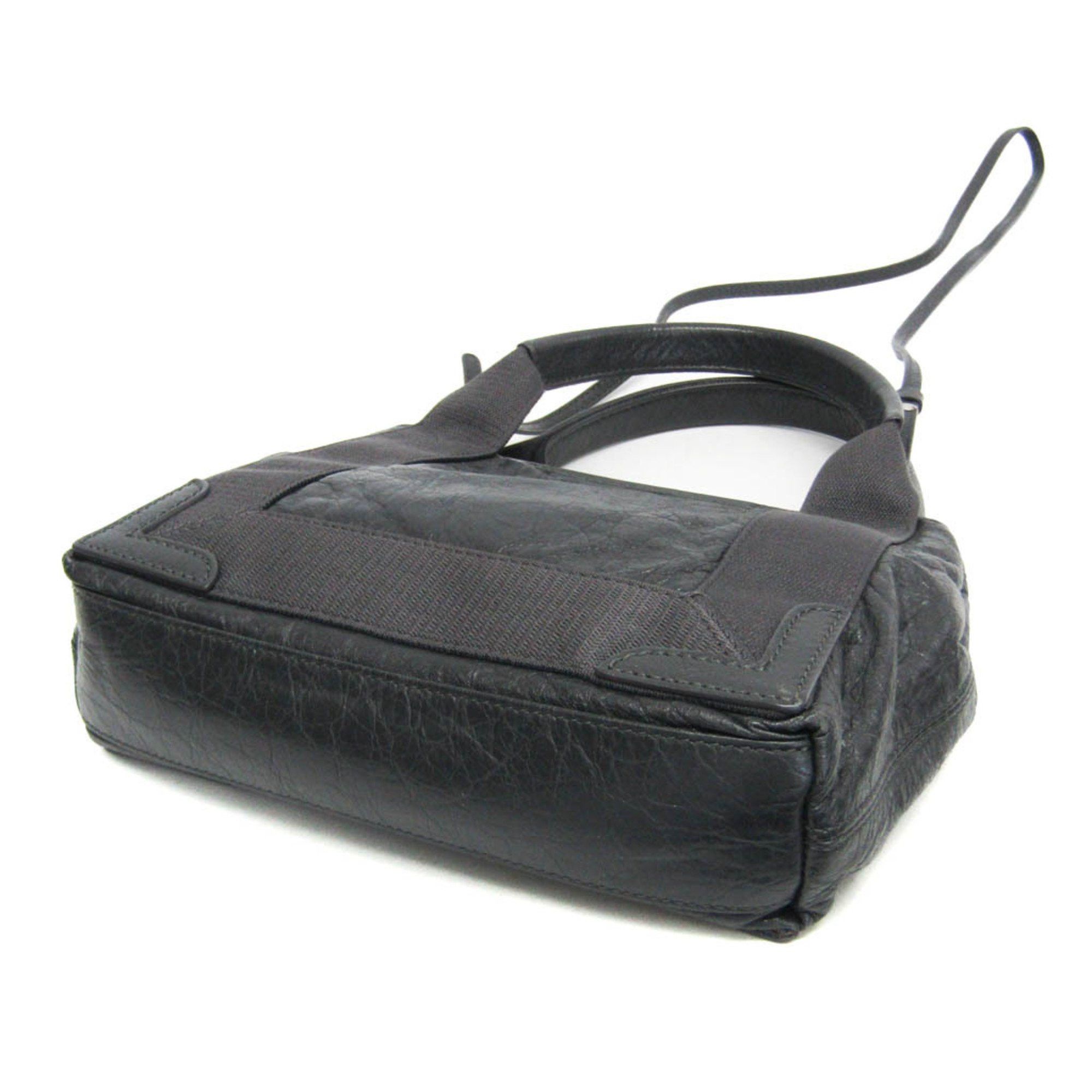 Balenciaga Balenciaga Navy Cabas XS 390346 Women's Leather Handbag,Shoulder Bag Dark Gray Size ONE SIZE - 3 Thumbnail
