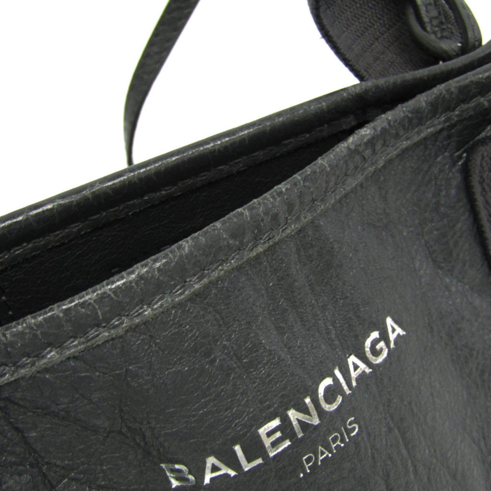 Balenciaga Balenciaga Navy Cabas XS 390346 Women's Leather Handbag,Shoulder Bag Dark Gray Size ONE SIZE - 8 Thumbnail