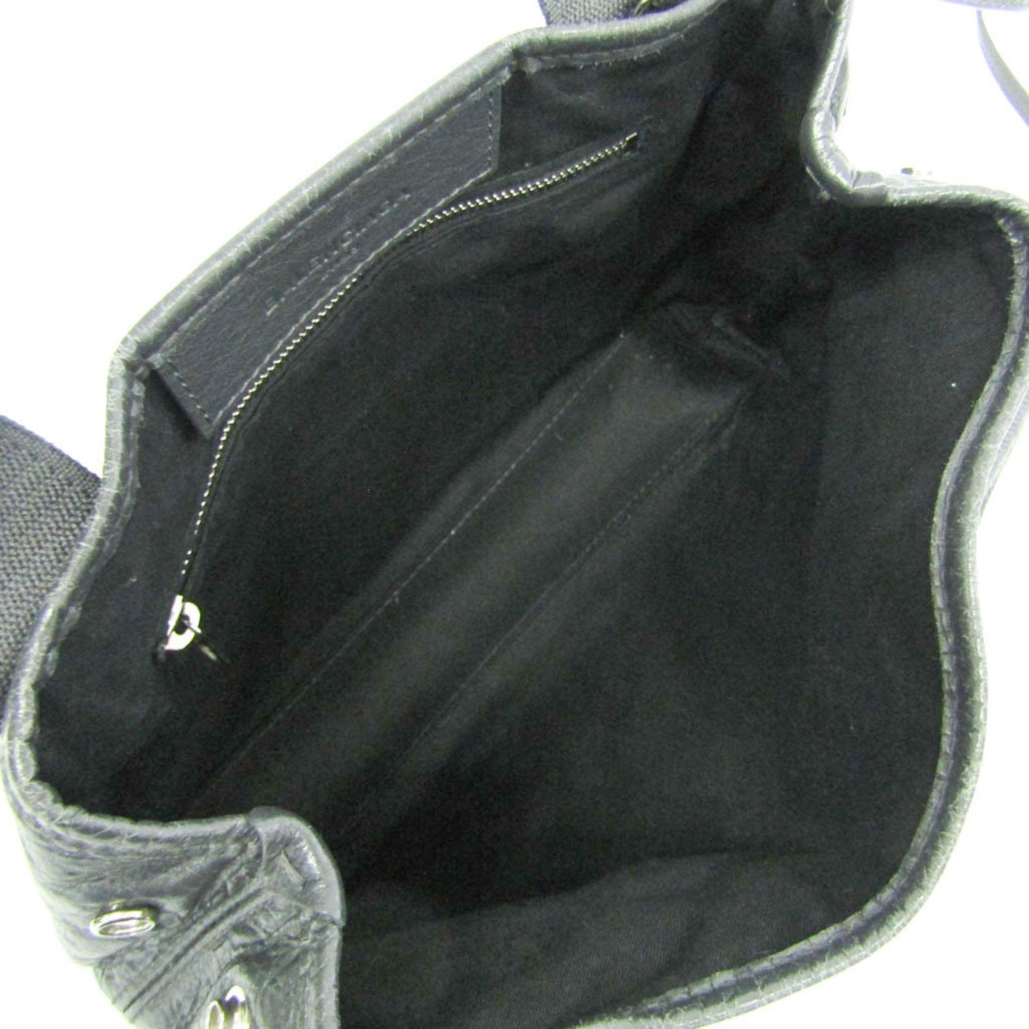 Balenciaga Balenciaga Navy Cabas XS 390346 Women's Leather Handbag,Shoulder Bag Dark Gray Size ONE SIZE - 4 Thumbnail