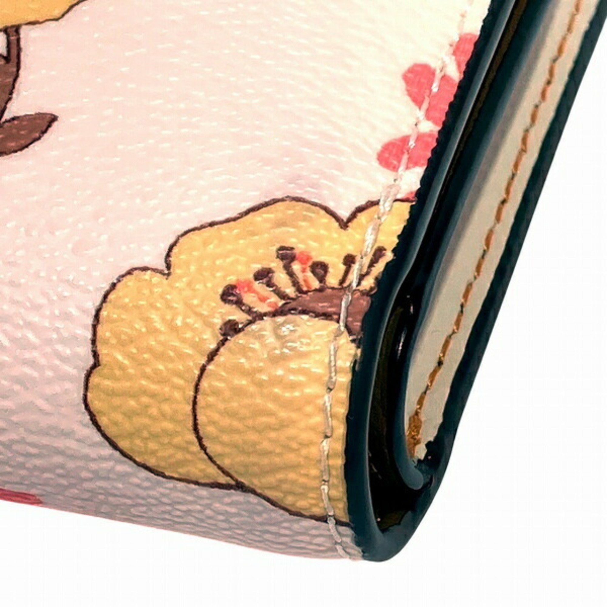 Coach Coach Floral Cluster Print Medium Corner CH734 Bi-fold Wallet for Women Size ONE SIZE - 7 Thumbnail
