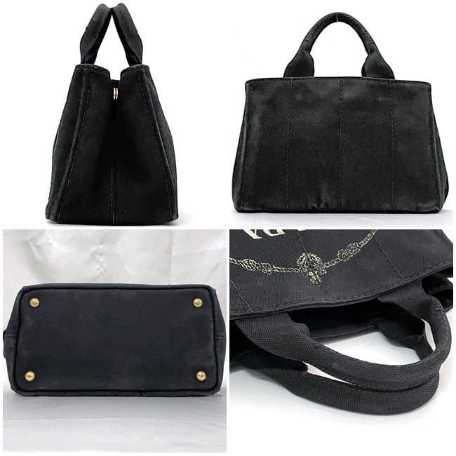 Prada PRADA Tote Bag Black Cotton Size ONE SIZE - 2 Thumbnail