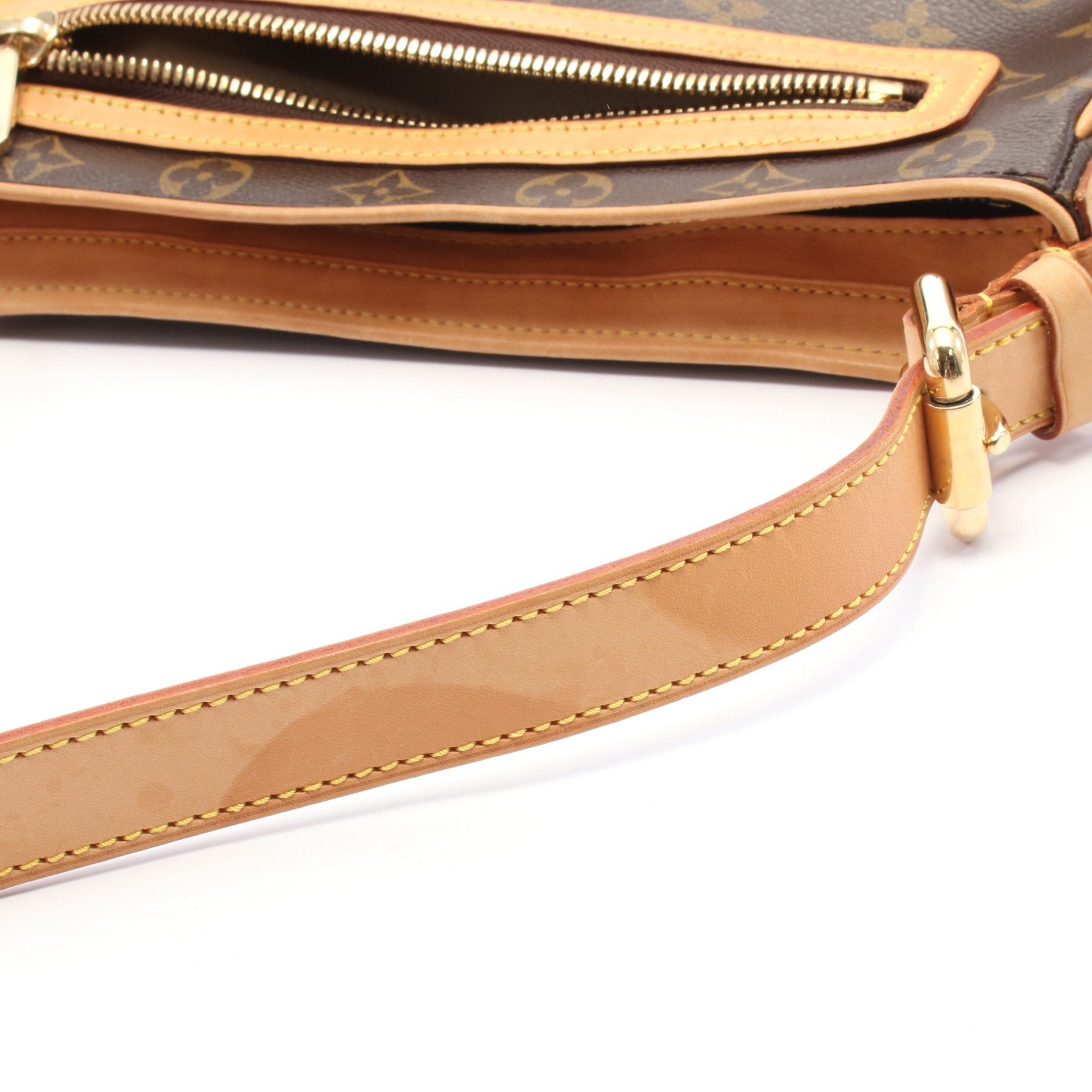 Louis Vuitton Louis Vuitton Hudson Gm Monogram Shoulder Bag Leather Brown Size ONE SIZE - 8 Thumbnail