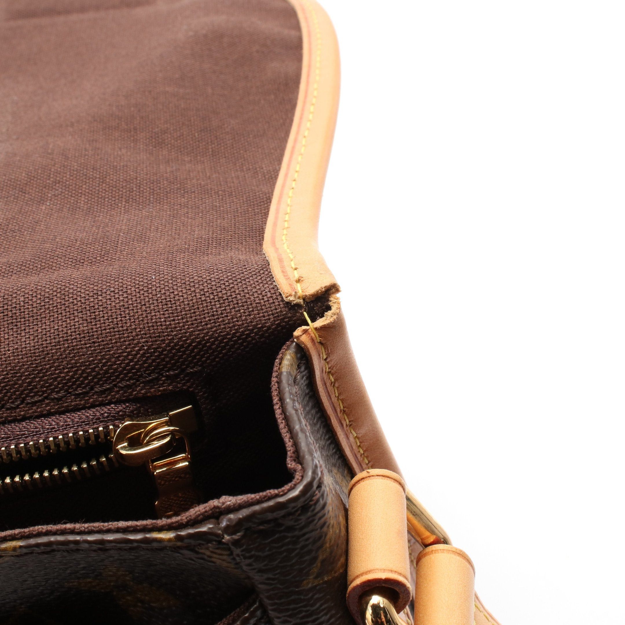 Louis Vuitton Louis Vuitton Menilmontant Pm Monogram Shoulder Bag Leather Brown Size ONE SIZE - 7 Thumbnail