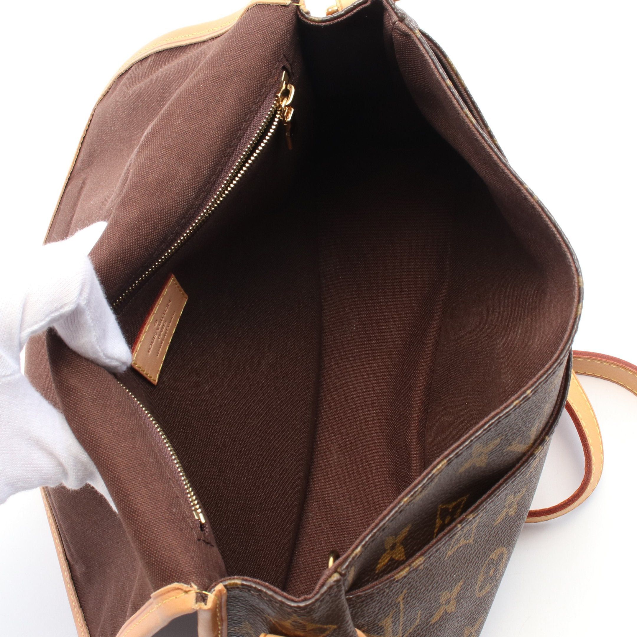 Louis Vuitton Louis Vuitton Menilmontant Pm Monogram Shoulder Bag Leather Brown Size ONE SIZE - 3 Thumbnail