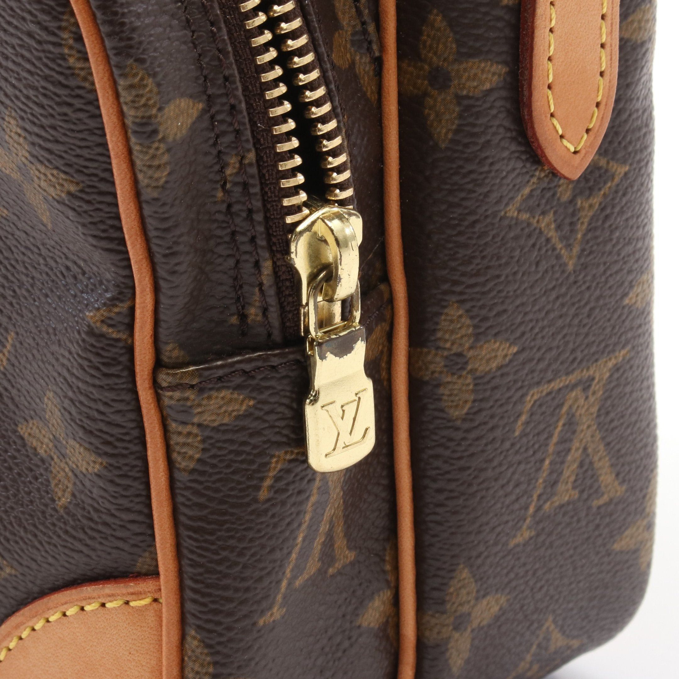 Louis Vuitton Louis Vuitton Amazon Monogram Shoulder Bag Leather Brown Size ONE SIZE - 8 Thumbnail