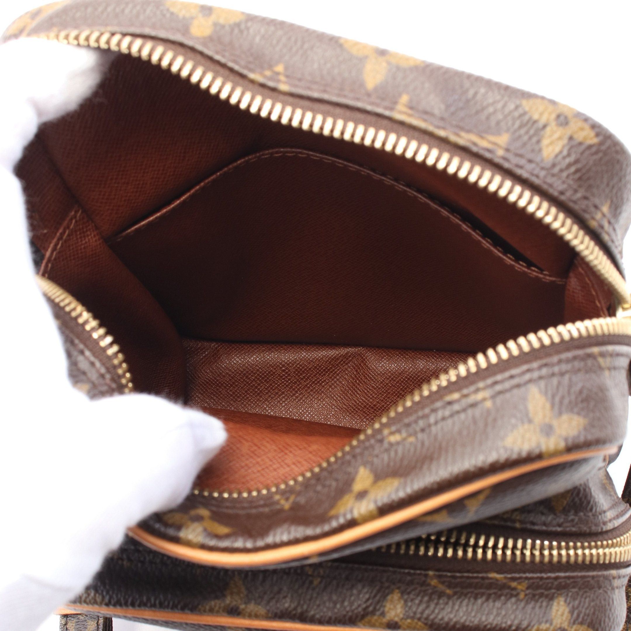 Louis Vuitton Louis Vuitton Amazon Monogram Shoulder Bag Leather Brown Size ONE SIZE - 3 Thumbnail