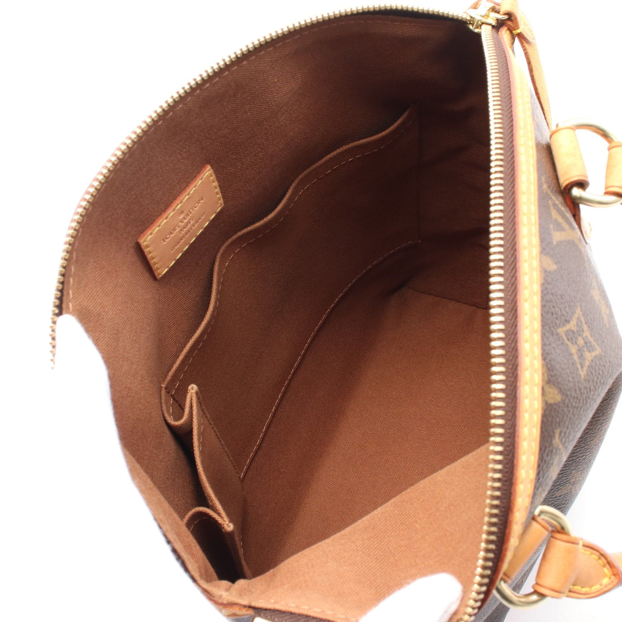 Louis Vuitton Louis Vuitton Lockit Monogram Handbag Leather Brown Size ONE SIZE - 3 Thumbnail
