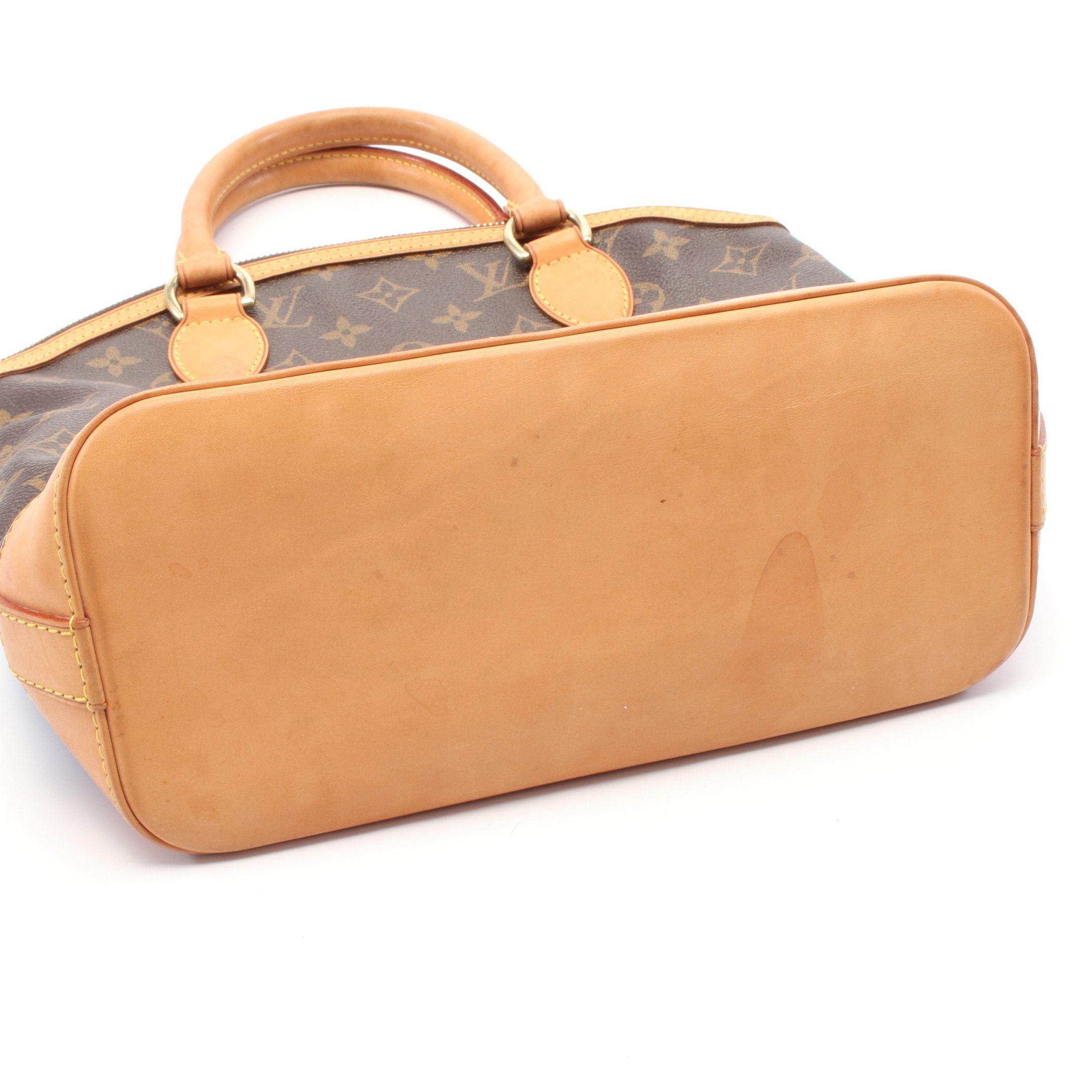 Louis Vuitton Louis Vuitton Lockit Monogram Handbag Leather Brown Size ONE SIZE - 7 Thumbnail