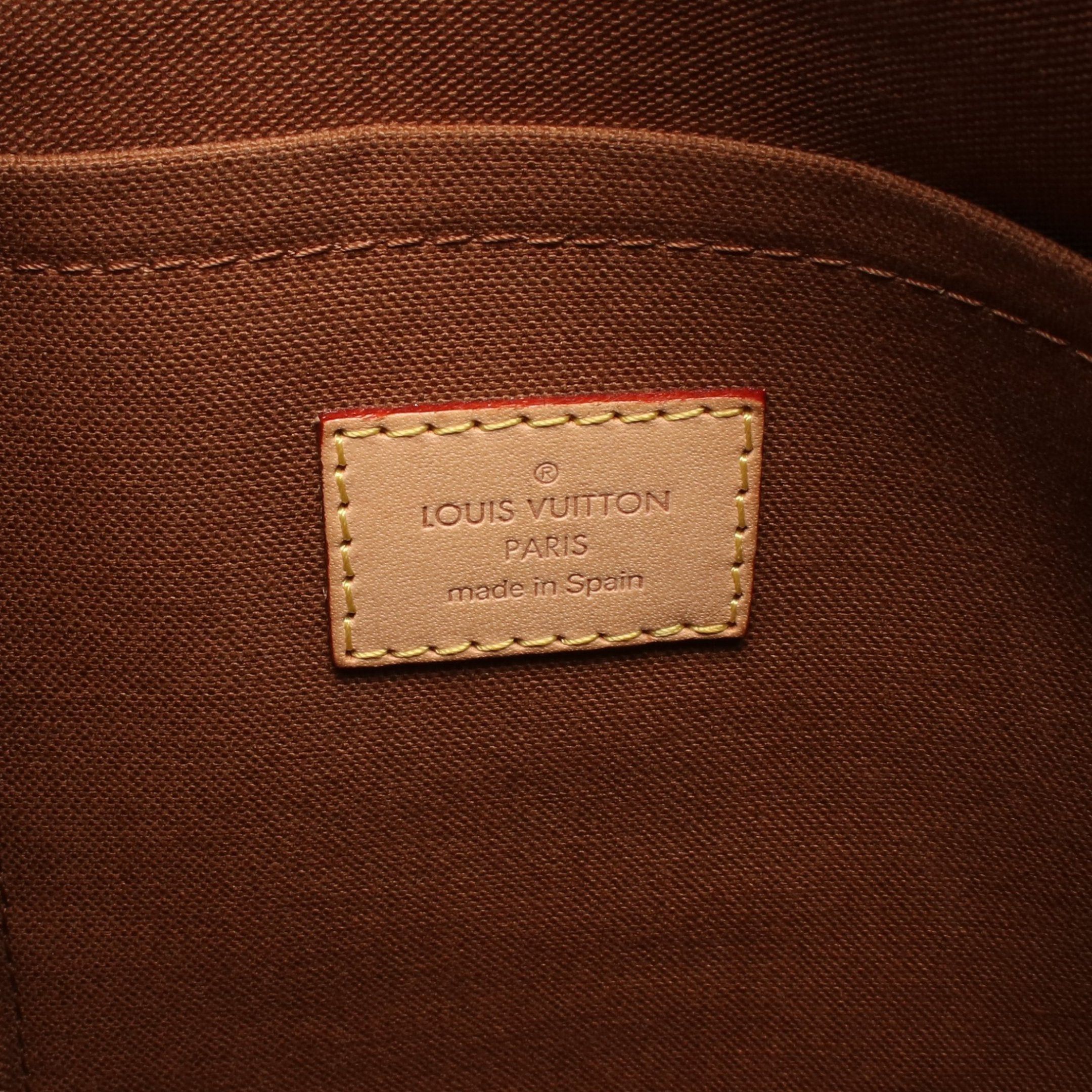 Louis Vuitton Louis Vuitton Odeon Pm Monogram Shoulder Bag Leather Brown Size ONE SIZE - 4 Thumbnail