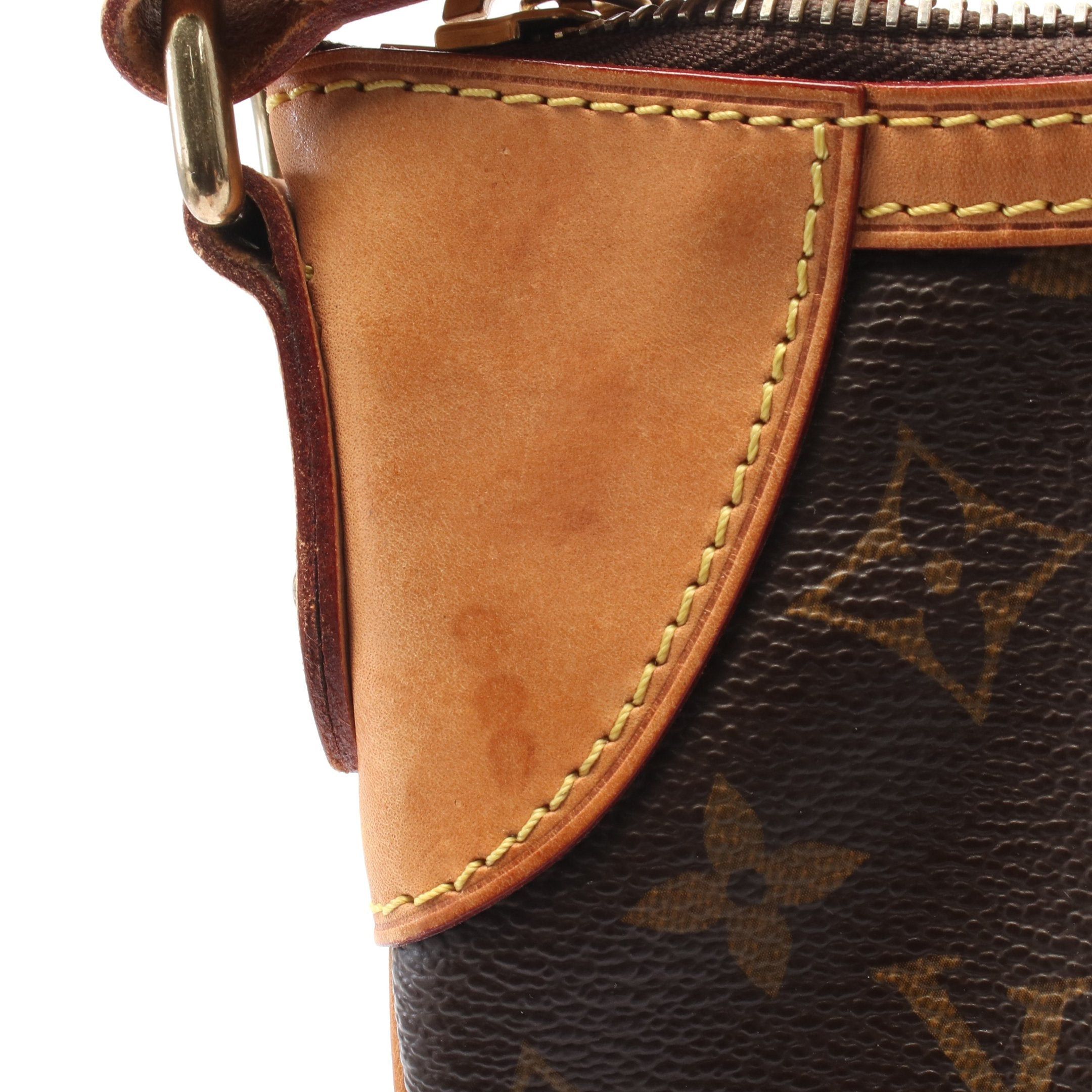 Louis Vuitton Louis Vuitton Odeon Pm Monogram Shoulder Bag Leather Brown Size ONE SIZE - 9 Thumbnail